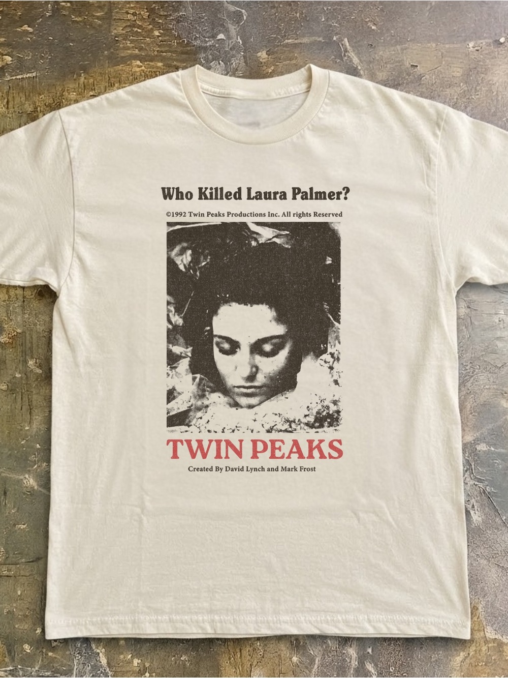 'Who Killed Laura Palmer?' Twin Peaks Graphic Tee - White